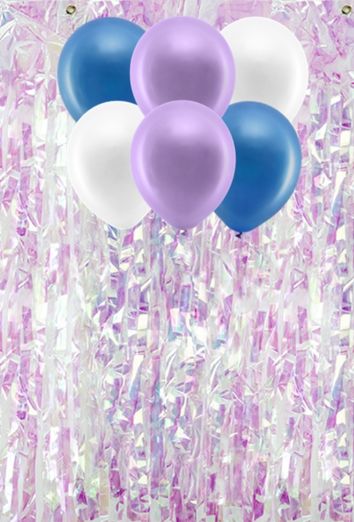 Banner Balony Purple Galaxy