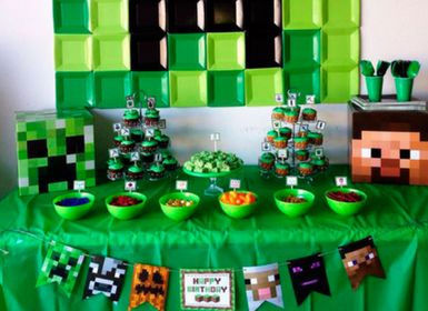 Minecraft párty oslava