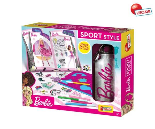 Barbie návrhársky set so športovou fľašou