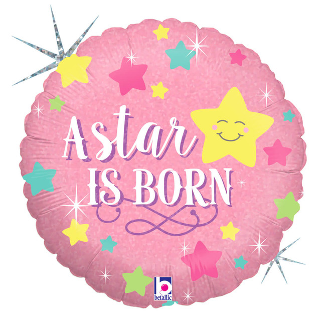 Grabo Fóliový balón It´s a Girl Star is Born 46cm