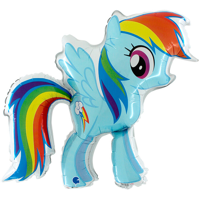 Fóliový balón supershape My Little Pony Rainbow Dash 84cm