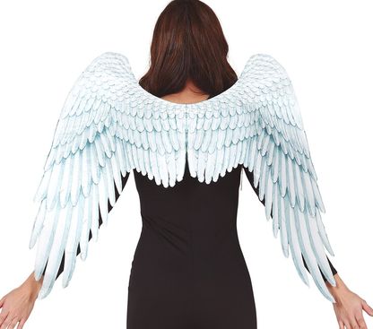 Anjelské krídla biele textilné 105x70cm
