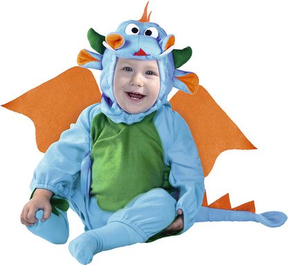 Baby kostým Modrý drak 12-18 mesiacov
