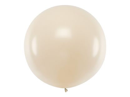 Balón veľký béžový 1m