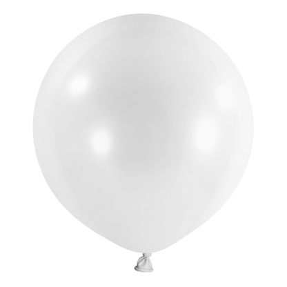 Guľaté balóny snehovo biele 4ks 61cm