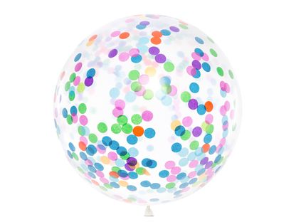 Balón veľký s farebnými konfetami 1m
