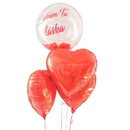 Balónová kytica na Valentína Ľubim ťa Láska