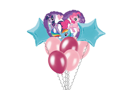 Balónová kytica narodeninová My Little Pony 8ks