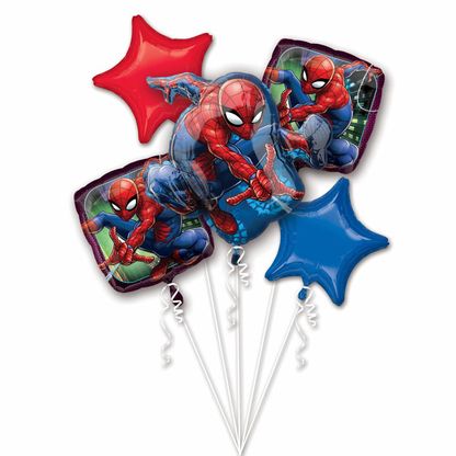 Balónová kytica Spiderman 5 ks