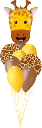 Balónová kytica Žirafa 9ks