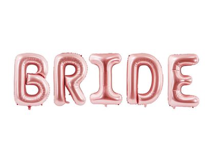 Balónovy banner Bride ružovo-zlatý 280cm