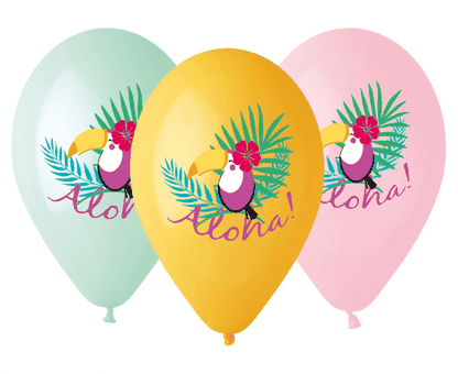 Balóny Aloha Tukan 5ks 33cm
