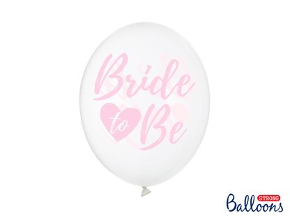 Balóny Bride to Be ružové 30cm 6ks
