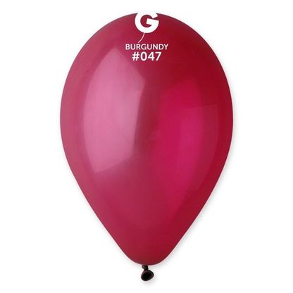 Balóny bordové 30cm 100ks