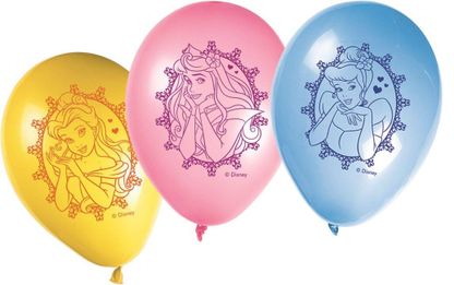 Balóny Disney Princezné 28cm 8ks