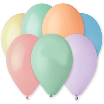 Balóny farebné makrónky 25ks