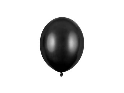Balóny metalické čierne 12cm 100ks