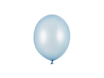 Balóny metalické baby blue 12cm 100ks