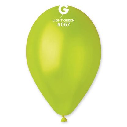 Balóny metalické limetkové 30cm 25ks