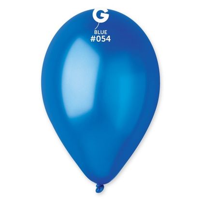 Balóny metalické modré 30cm 10ks
