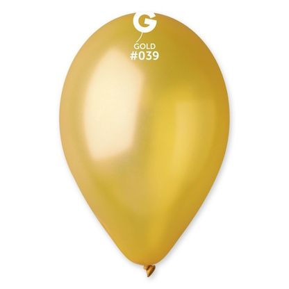 Balóny metalické zlaté 30cm 100ks