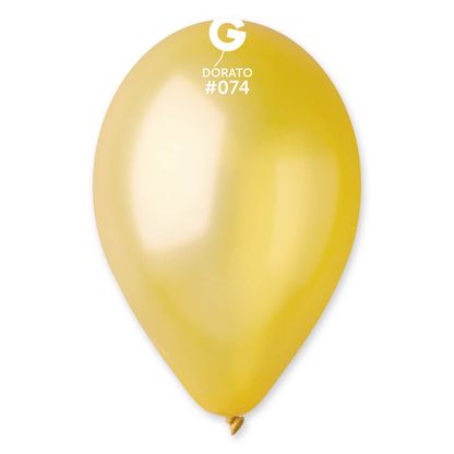 Balóny metalické zlaté dorato 30cm 100ks