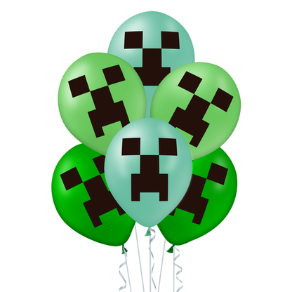 Balóny Minecraft Creeper 30cm 12ks