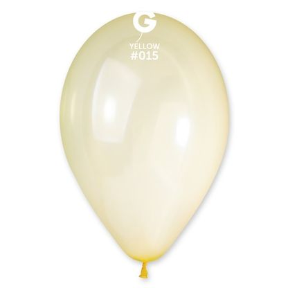 Balóny priesvitné žlté 33cm 10ks