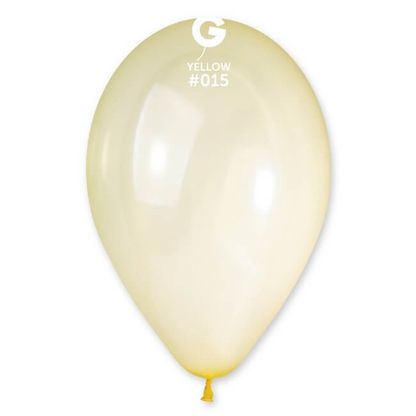 Balóny priesvitné žlté 33cm 50ks