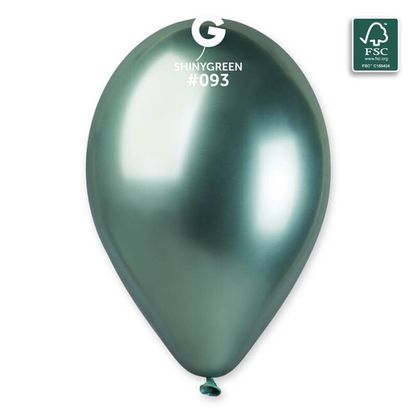Balóny saténové zelené 33cm 6ks