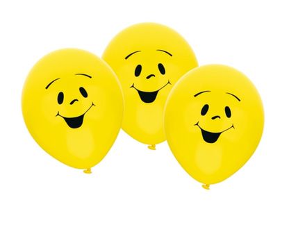 Balóny Smiley 22cm 6ks