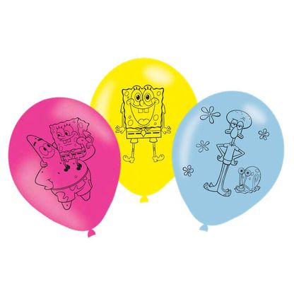 Balóny Spongebob 27,5cm 6ks