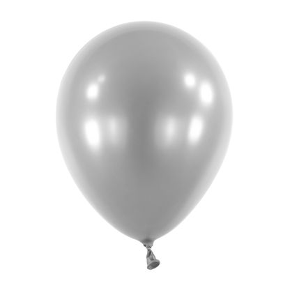 Balóny strieborné metalické 27,5cm 50ks