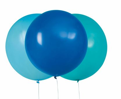 Balóny veľké modro-tyrkysové 60cm
