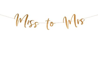 Banner Miss to Mrs 18x76cm