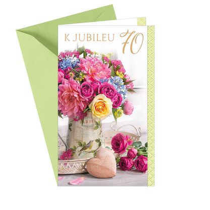 Pohľadnica K jubileu 70 ruže