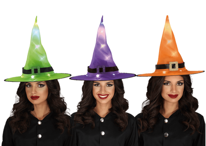 Čarodejnícky klobúk LED 3druhy