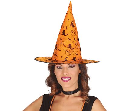 Čarodejnícky klobúk oranžový