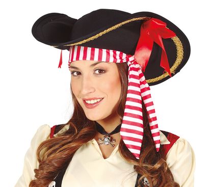 Dámsky klobúk pirátsky so šatkou