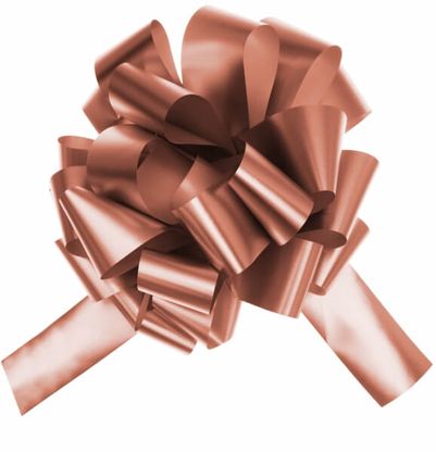 Darčeková mašľa ružovo-zlatá 70mm