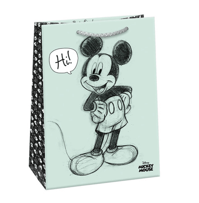 Darčeková taška Mickey zelená (23 x 32 cm)