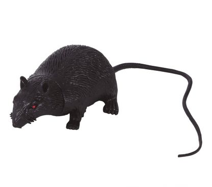 Dekorácia Čierná myš 15cm