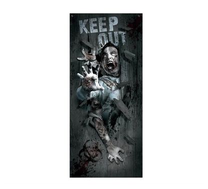 Dekorácia na dvere Zombie Attack 180x80cm