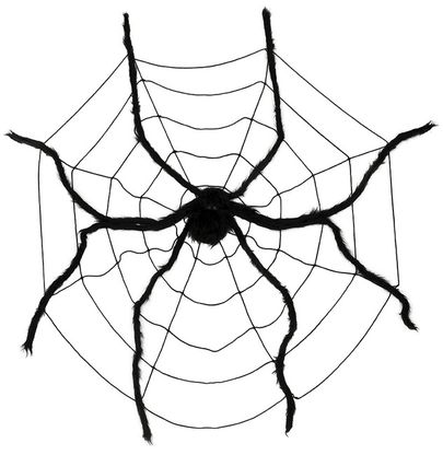 Dekorácia na stenu Mega pavúk s pavučinou 200x150cm