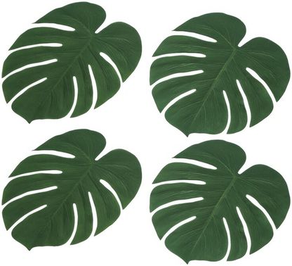 Dekorácie Palmové listy 4ks 34x30cm