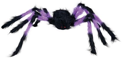 Dekoračný pavúk čierno-fialový 75cm