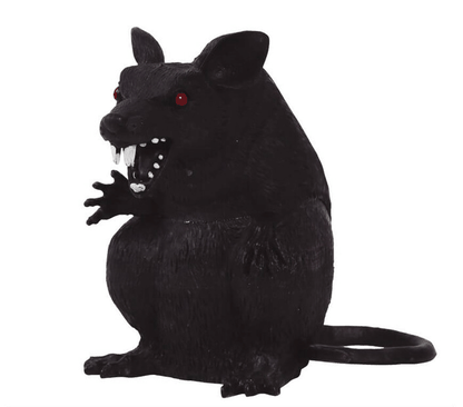 Dekoračný Potkan čierný 18cm
