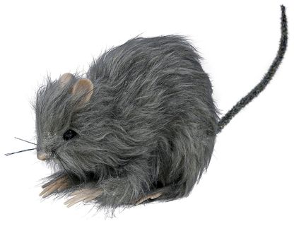 Dekoračný potkan sivý 15cm