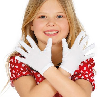Detské rukavičky biele 17cm