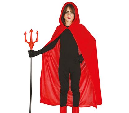 Detský červený plášť s kapucňou 100cm